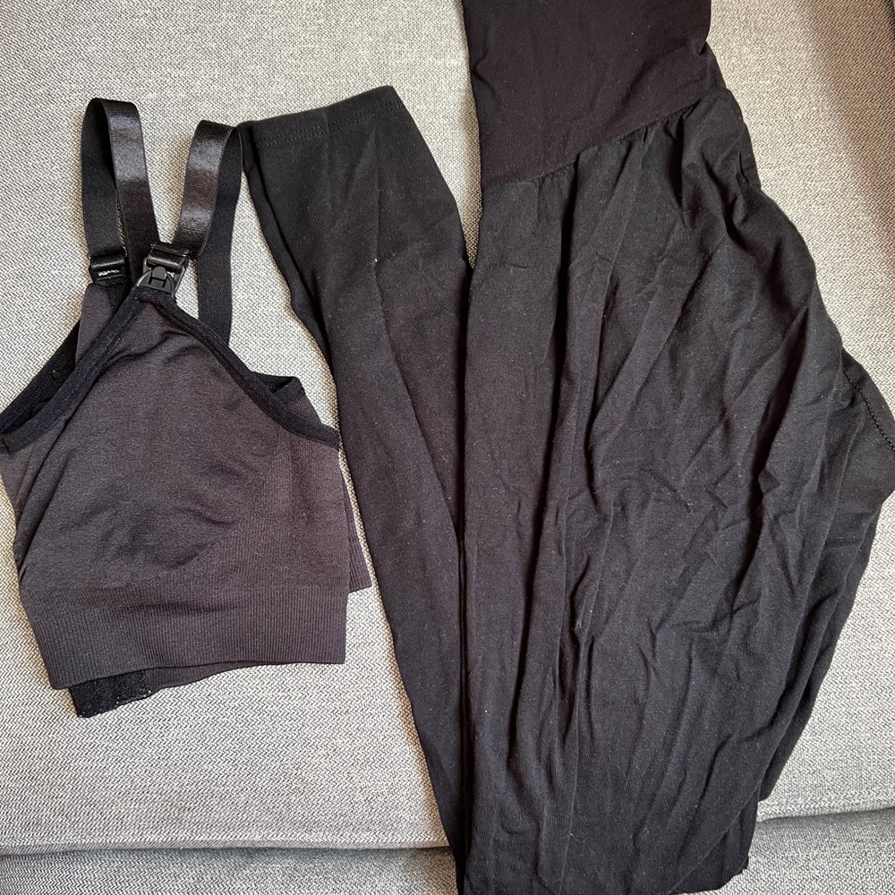 Size S Maternity Bra and Leggings